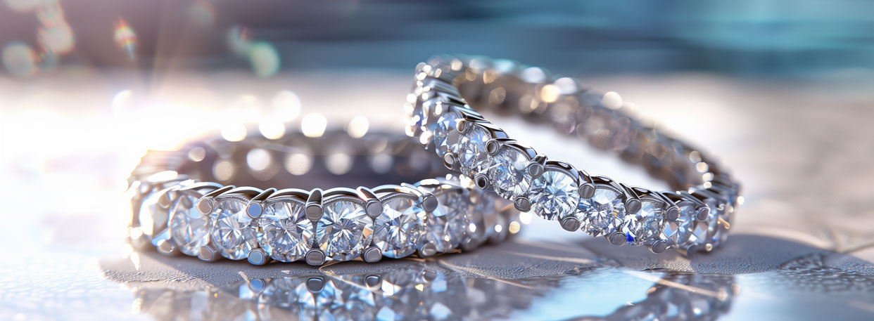 Diamond Anniversary Wedding Rings